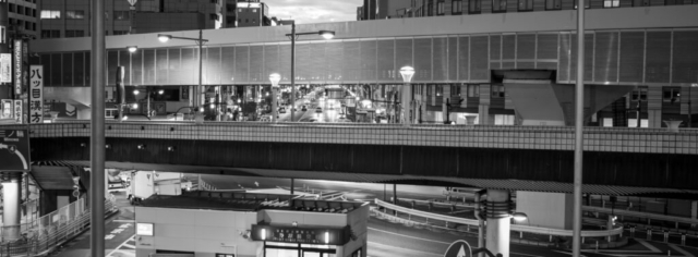 Japan5-Jan07-01 A pre-dawn overpass outside of Ueno Station, Tokyo