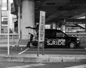 Japan5-Jan08- 01 Early morning taxi driver in a moment of rest, Ueno, Tokyo